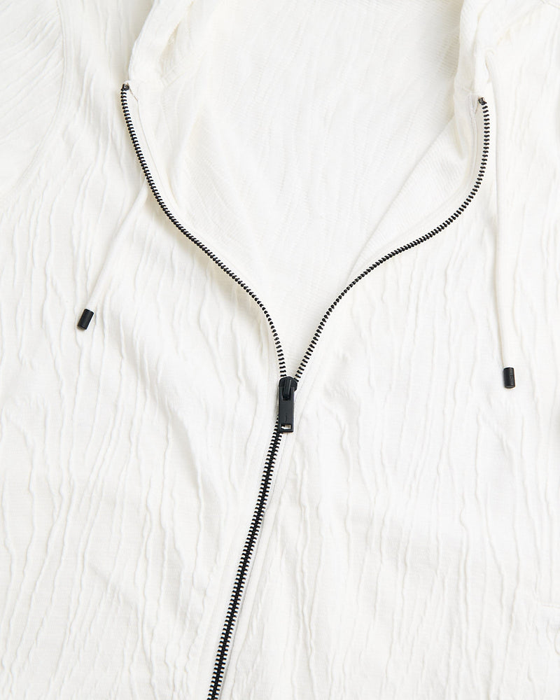 John Varvatos Ihsan Full Zip Hood with Texture