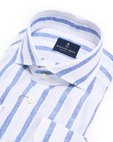 Berg Striped Linen Modern Fit Shirt