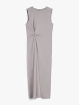 Max Mara Fluid Jersey Dress in Turtledove