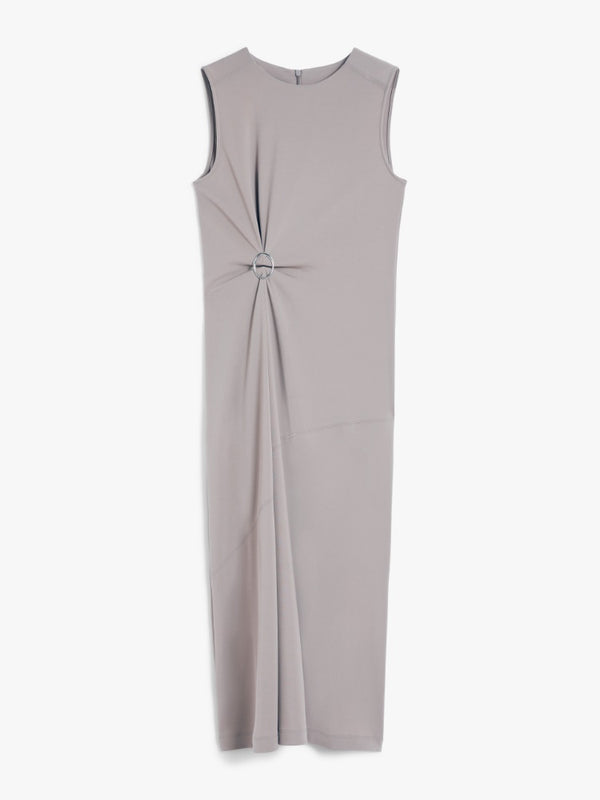 Max Mara Fluid Jersey Dress in Turtledove