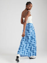 Max Mara Edile Printed Linen Skirt