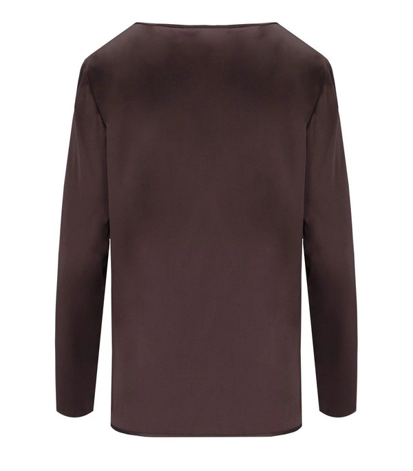 Max Mara Moldava Crewneck Long-Sleeved Blouse