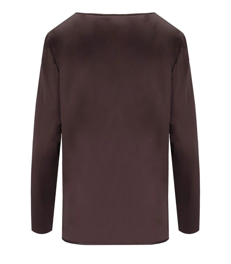 Max Mara Moldava Crewneck Long-Sleeved Blouse