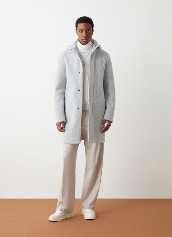 Colmar Wool Baize Coat with Hood