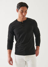 Pima Cotton Stretch Henley