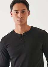 Pima Cotton Stretch Henley
