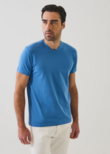 Patrick Assaraf Pima Cotton Stretch V-Neck T-Shirt