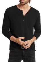 John Varvatos Walden Henley in Broken Stitch