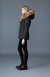 ADALI-FZ Down coat with natural fur Signature Mackage Collar