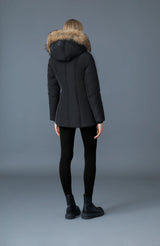 ADALI-FZ Down coat with natural fur Signature Mackage Collar