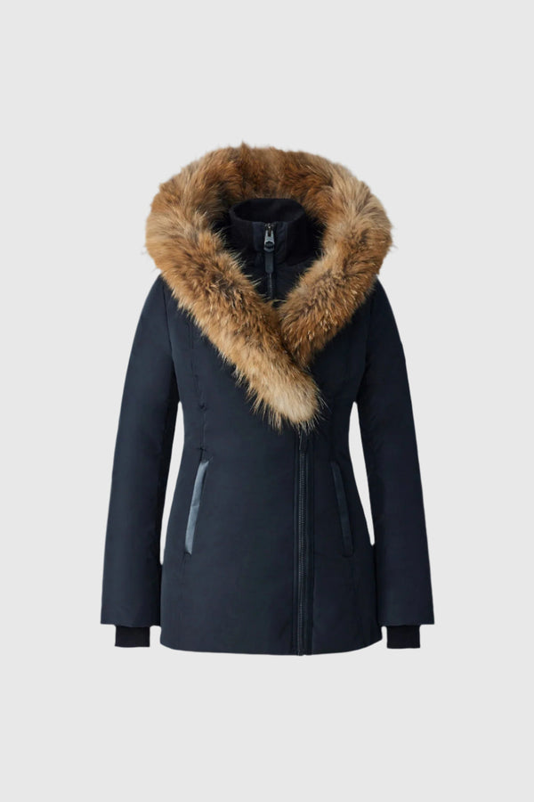 MACKAGE ADALI-F Down coat with natural fur Signature Mackage Collar