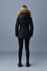 Mackage Adali-F Black Down Coat with Natural Fur