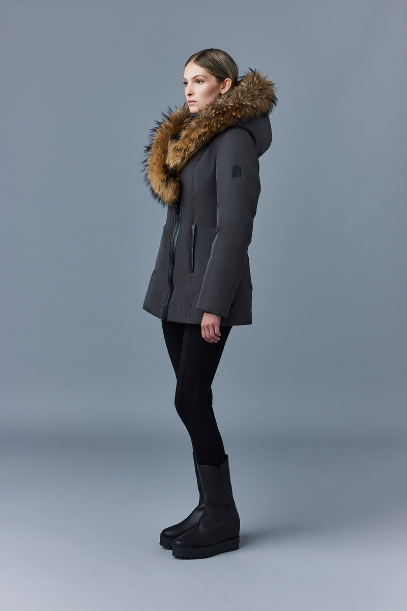 Mackage Adali-F Carbon Down Coat with Natural Fur