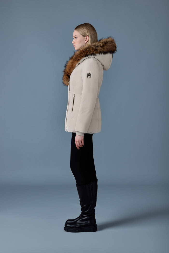 Mackage Adali Down Coat with Natural Fur Signature Mackage collar