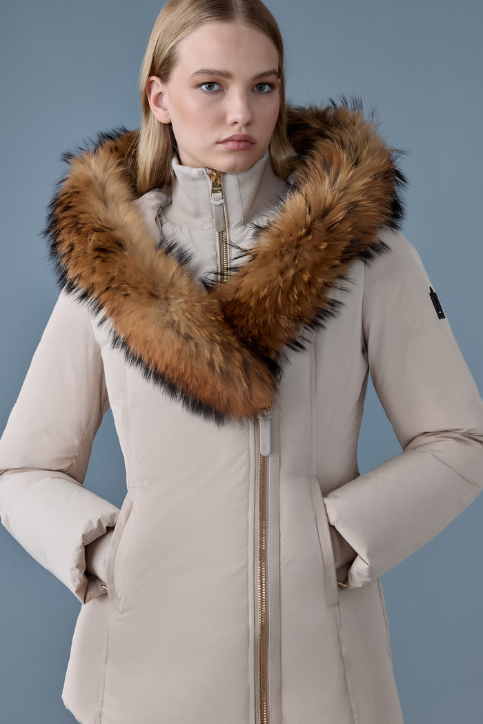 Mackage Adali Down Coat with Natural Fur Signature Mackage collar