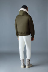 MACKAGE AUGUST bomber jacket with shearling-trimmed hood