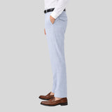 Windowpane Stretch Jersey Pleated Trousers