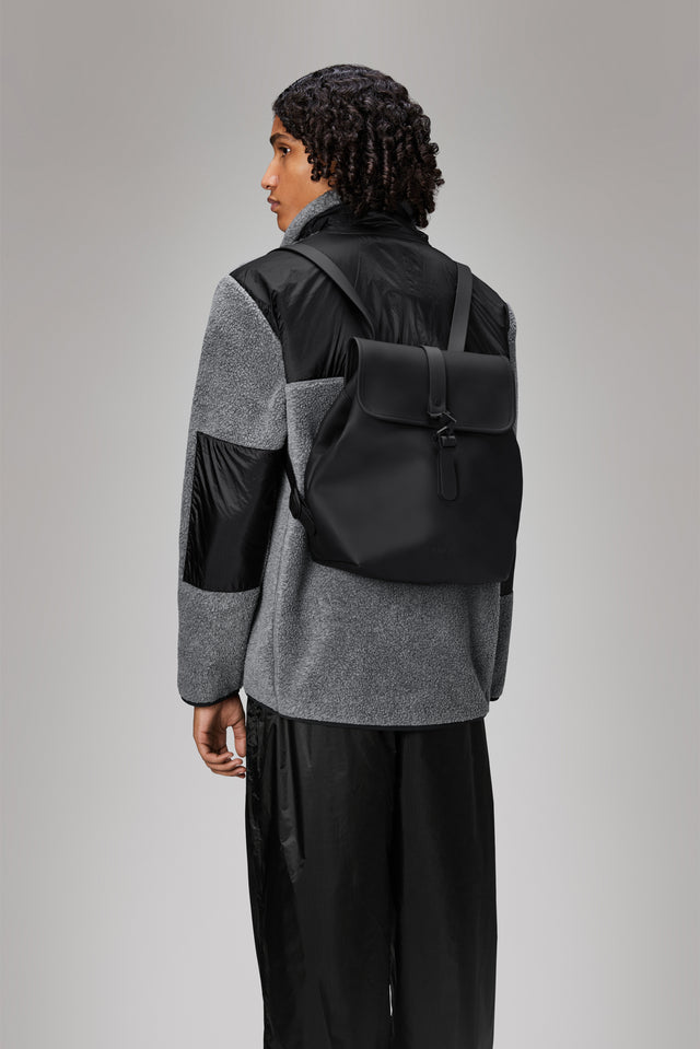 Rains Bucket Backpack in Black