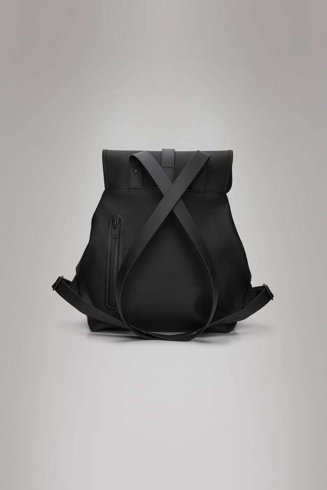 Rains Bucket Backpack in Black