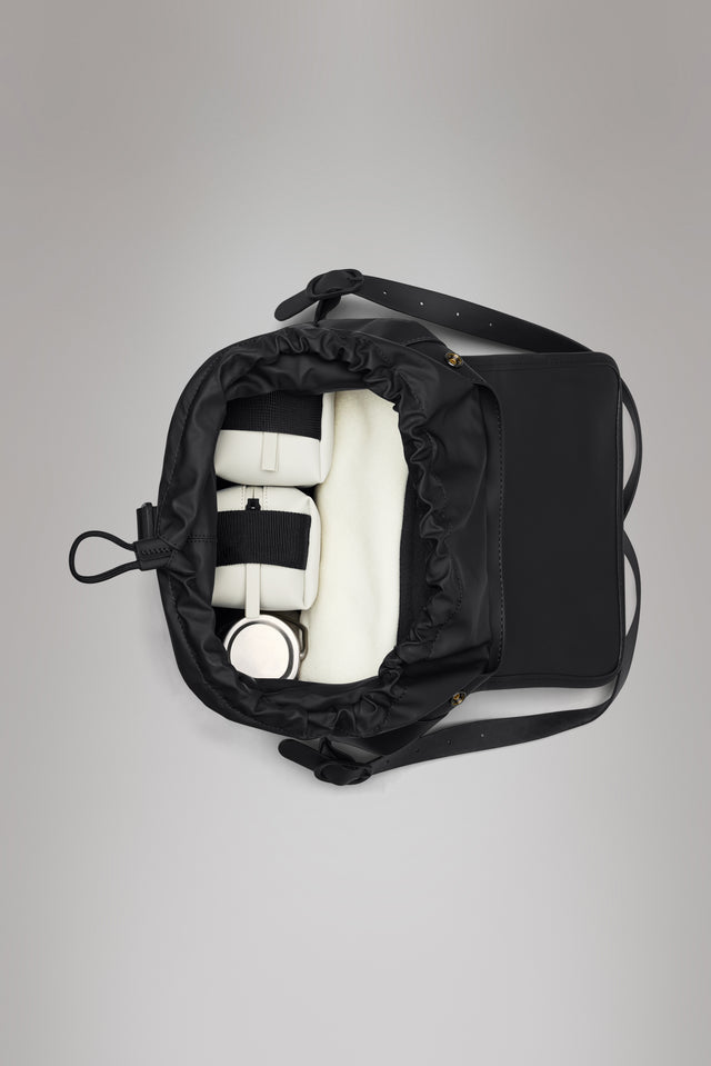 Rains Bucket Backpack in Black