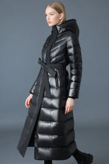 CALINA-RZ Lustrous down maxi coat