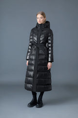 CALINA-RZ Lustrous down maxi coat