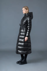 CALINA-RZ Lustrous down maxi coat
