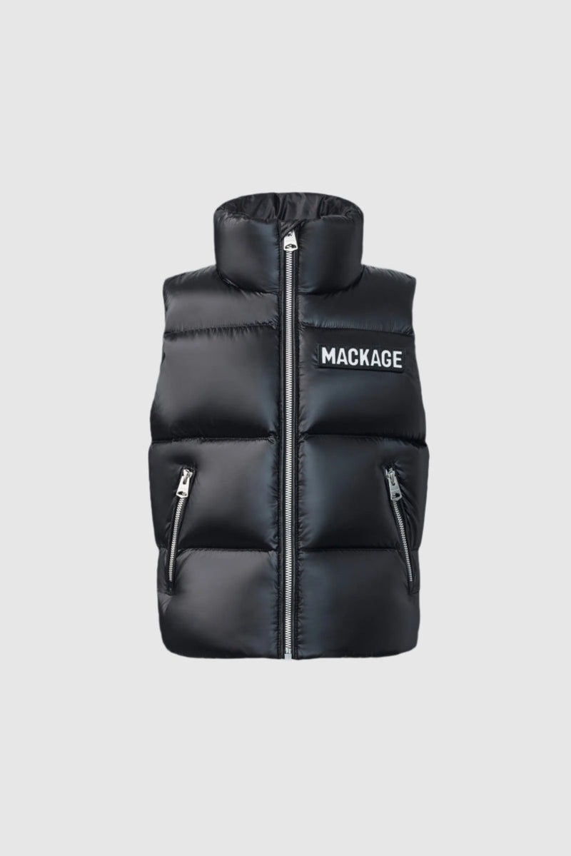 Mackage CHARLEE Lustrous light down puffer vest for toddlers (2-6 years)