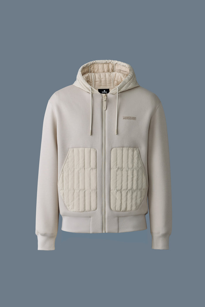 Mackage Cruz Zip-Up Hybrid Vertical Quilt Hoodie – Faded Soul
