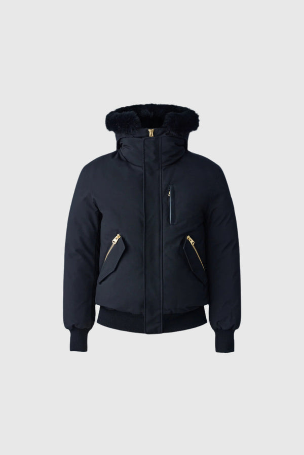 MACKAGE DIXON-BX 2-in-1 Nordic Tech down bomber with blue fox fur