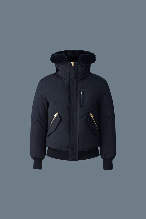 Mackage Dixon 2-in-1 Nordic Tech Down Bomber with Blue Fox Fur