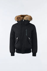 Mackage Dixon-F Black Down Bomber with Natural Fur