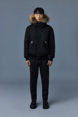 Mackage Dixon-F Black Down Bomber with Natural Fur