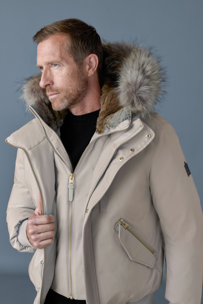 Mackage Dixon 2-in-1 Nordic Tech Down Bomber with Natural Fur