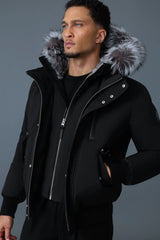DIXON-XZ 2-in-1 Nordic Tech down bomber with silver fox fur