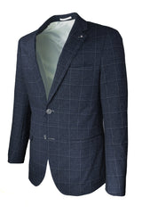 Blue Industry Fall Windowpane Blazer