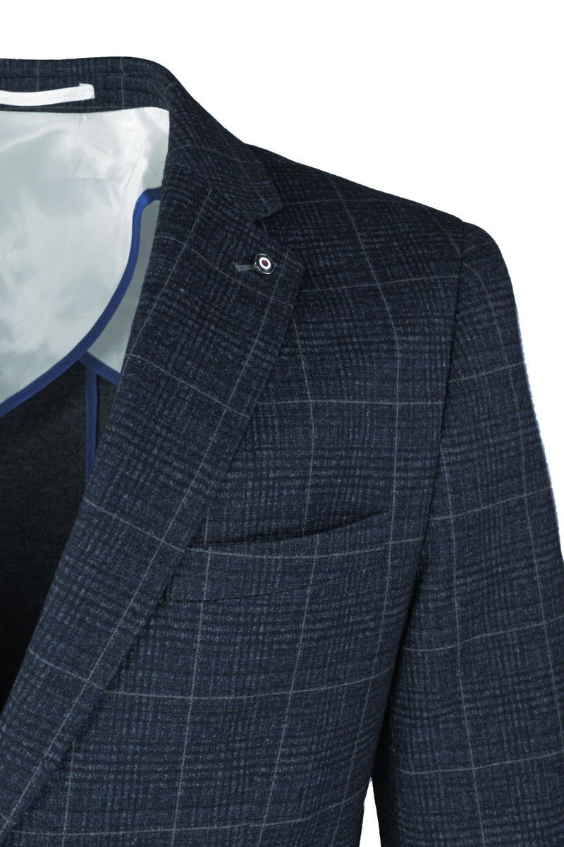 Blue Industry Fall Windowpane Blazer