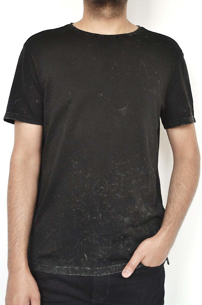 John Varvatos Devine Crew in Broken Stitch and Reverse Wash