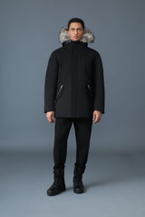 MACKAGE EDWARD-F 2-in-1 down parka with hooded bib and natural fur for men