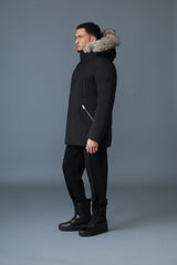 MACKAGE EDWARD-F 2-in-1 down parka with hooded bib and natural fur for men