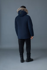 MACKAGE EDWARD-F 2-in-1 down parka with hooded bib and natural fur for men