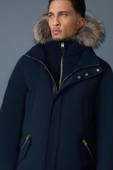 MACKAGE EDWARD-F 2-in-1 down parka with hooded bib and natural fur for men