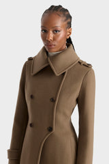 ELODIE-RZZ double face wool tailored coat