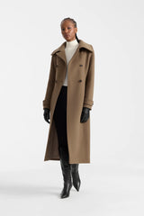ELODIE-RZZ double face wool tailored coat