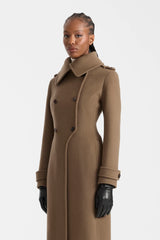 ELODIE-RZZ double face wool tailored coat