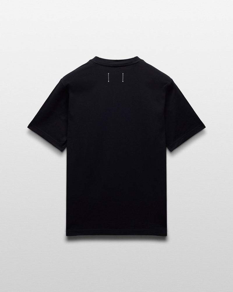 Reigning Champ Midweight Jersey Arch Logo T-Shirt in Black