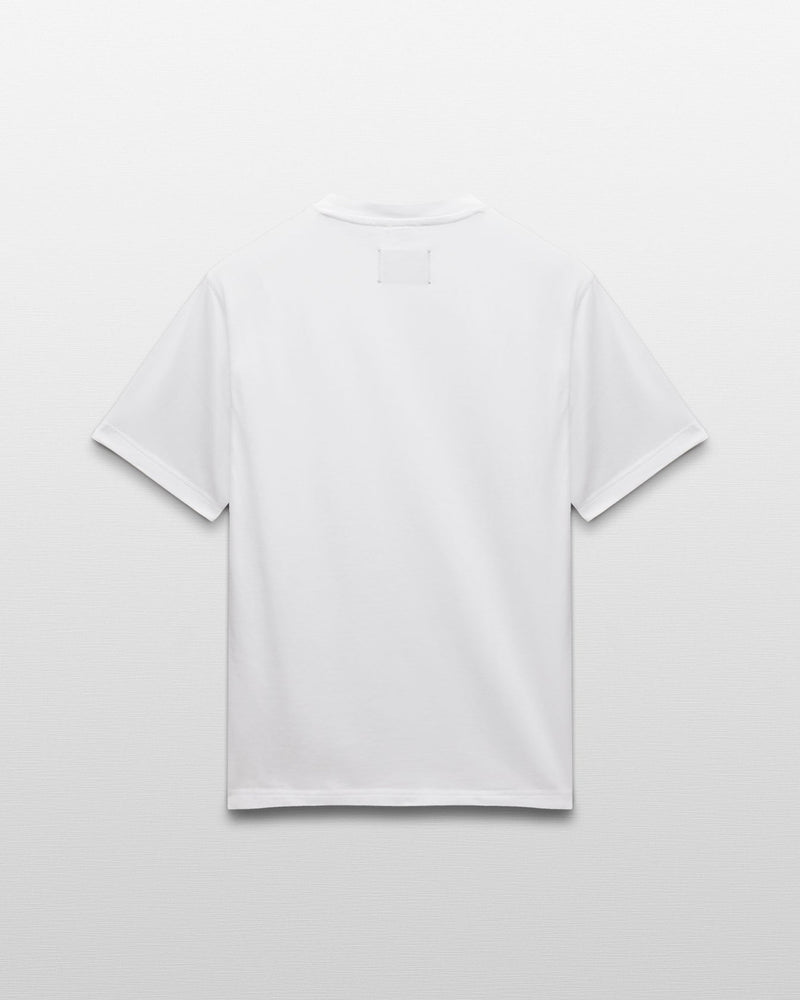 Reigning Champ Midweight Jersey Arch Logo T-Shirt in White