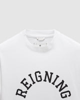 Reigning Champ Midweight Jersey Arch Logo T-Shirt in White