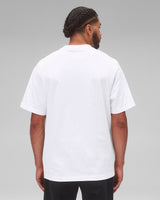 Reigning Champ Midweight Jersey Arch Logo T-Shirt in White