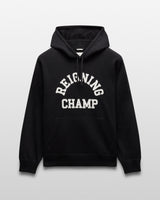 Reigning Champ Midweight Terry Arch Logo Hoodie in Black